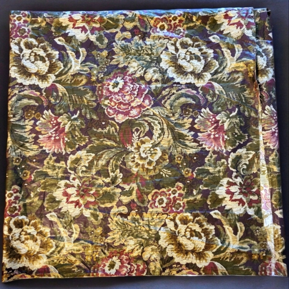 Vintage Linda Allard for Ellen Tracy " Tapestry Floral" fabric 102×54"